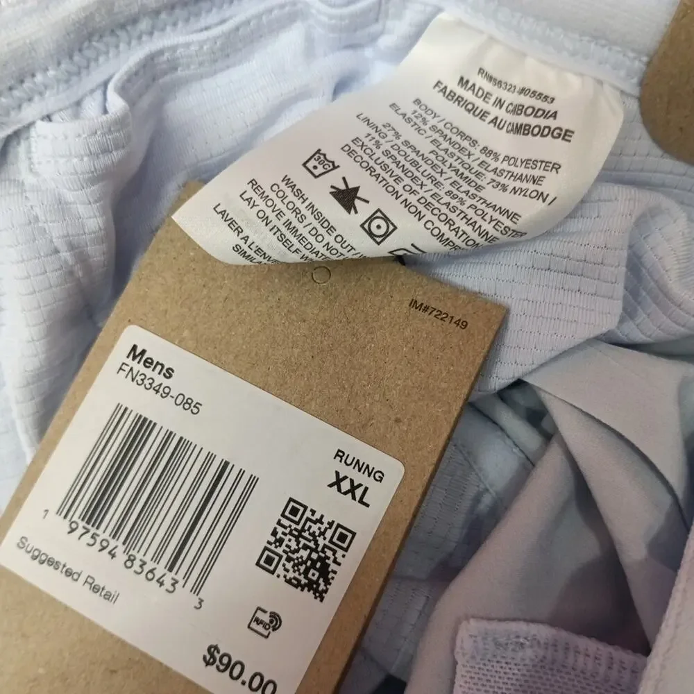 Nike AeroSwift Dri-Fit ADV 2” Lined Running Shorts FN3349-085 Grey Men’s 2XL XXL